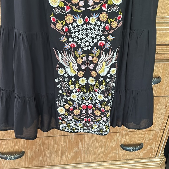 Anthropologie Jacaranda Tiered Embroidered Maxi Dress. Perfect condition. - Picture 3 of 8